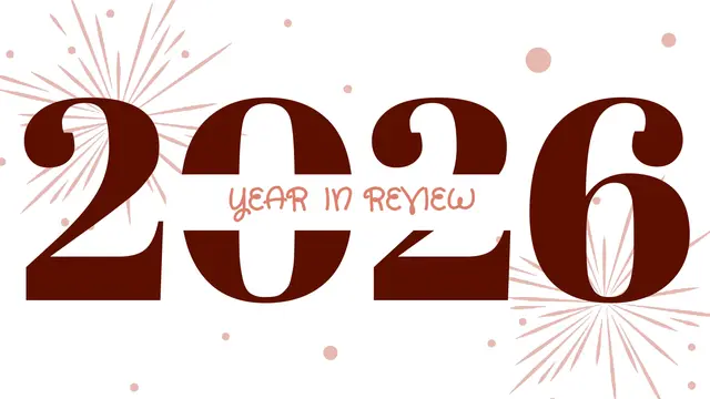 2026 Year in Review — free Google Slides template