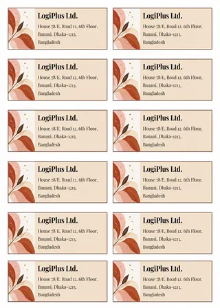 Address Label Template — free Google Docs template