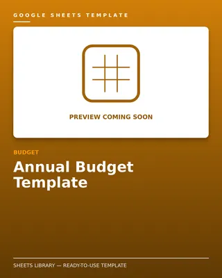 Annual Budget Template — free Google Sheets template