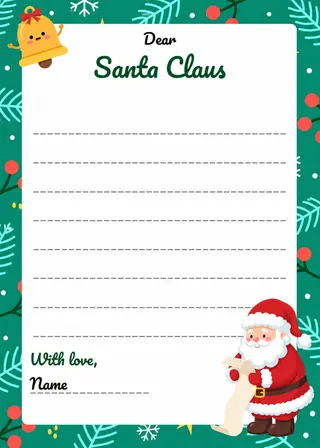 Christmas Letter Template — free Google Docs template