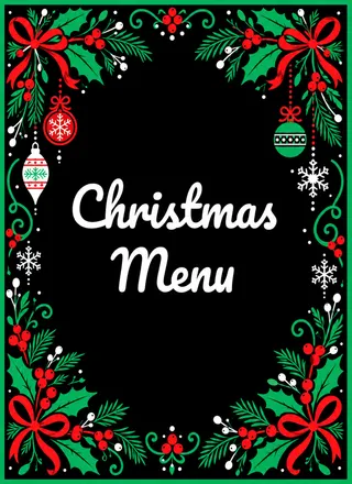 Christmas Menu Template — free Google Docs template