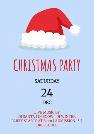 Christmas Party Invitation Template — free Google Docs template