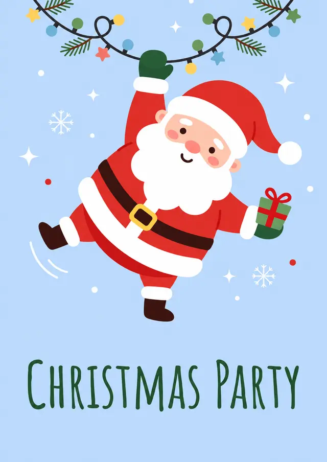Christmas Party Invitation Template — free Google Docs template