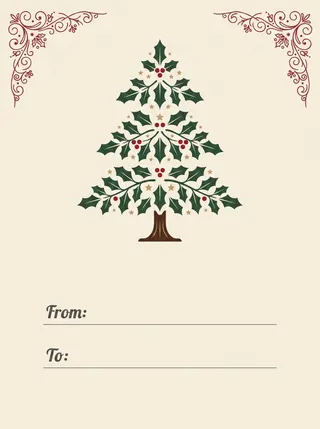 Christmas Postcard Template — free Google Slides template