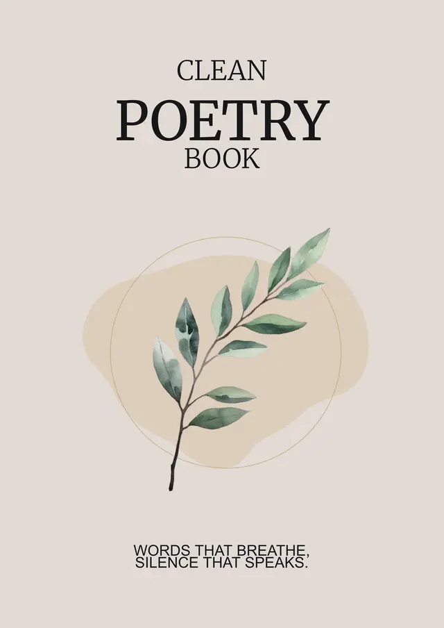 Clean Poetry Book — free Google Docs template