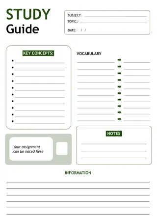 College Study Guide Template — free Google Docs template
