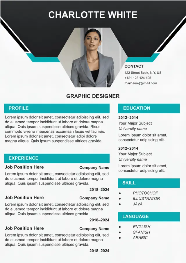 CV Template — free Google Docs template