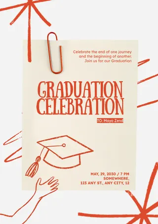 graduation invitation template — free Google Docs template
