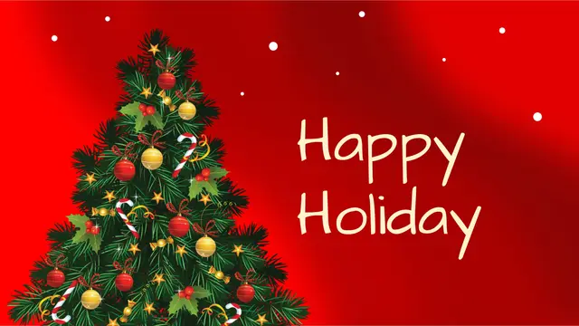 Holiday Presentation — free Google Slides template