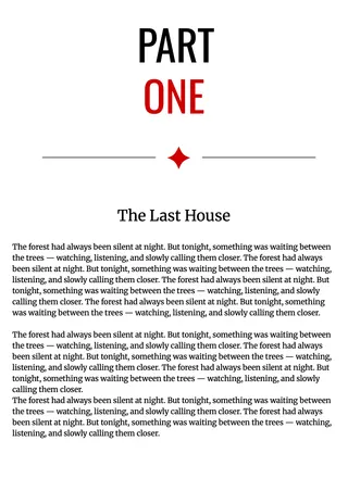Horror Novel Book Cover Template — free Google Docs template