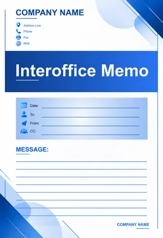 Memo Template — free Google Slides template