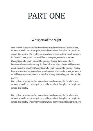 Poetry Book — free Google Docs template