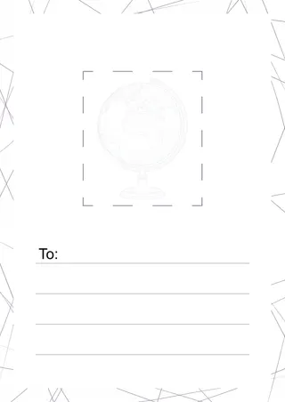 Postcard Back Template — free Google Slides template