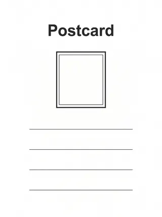 Postcard Template — free Google Docs template