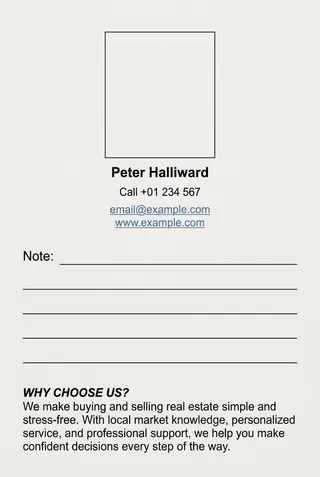 Real Estate Postcard Template — free Google Docs template