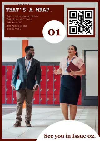 School Magazine Template — free Google Docs template