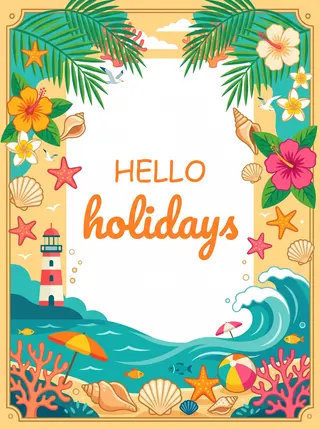 Seasonal Postcard Template — free Google Slides template