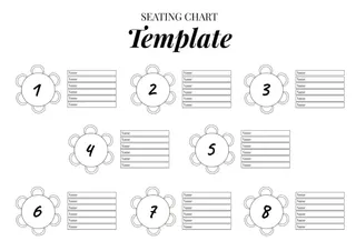 Seating Chart Template — free Google Docs template