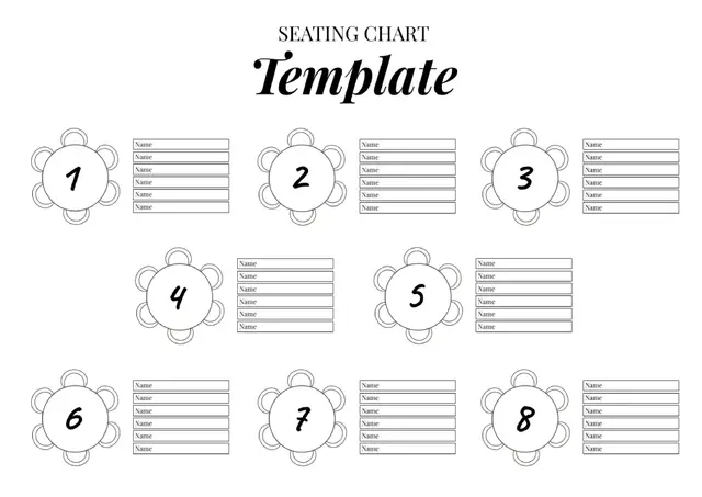 Seating Chart Template — free Google Docs template
