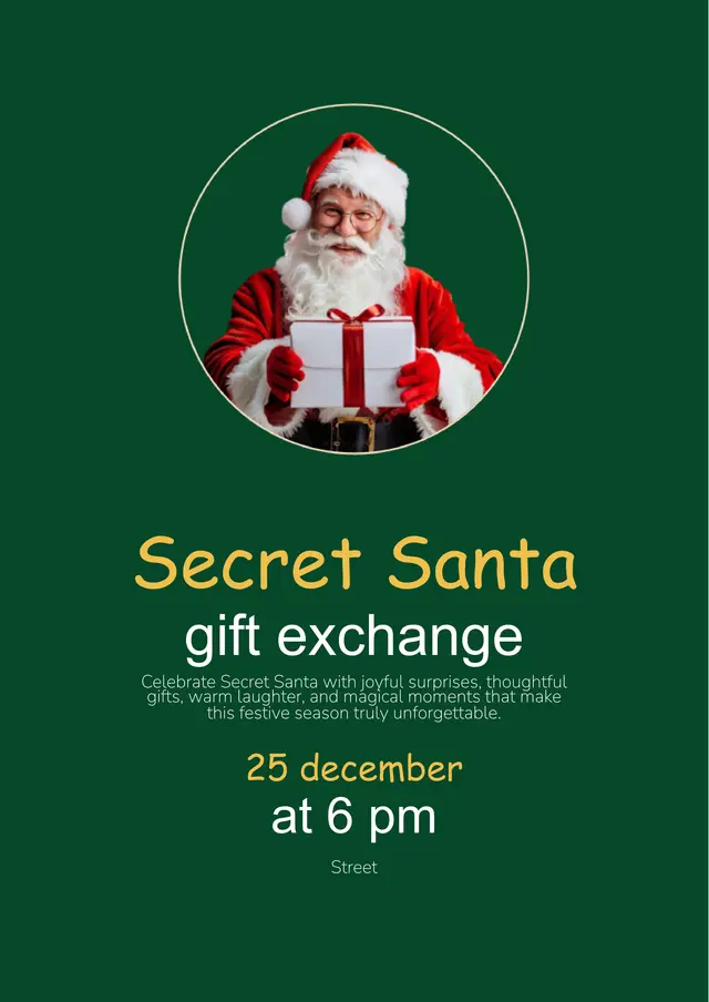 Secret Santa Template — free Google Docs template