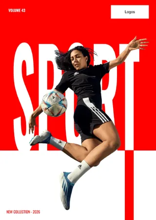 Sports Magazine Template — free Google Docs template