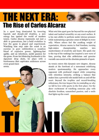 Sports Magazine Template — free Google Docs template