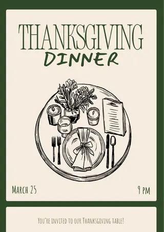thanksgiving invitation template — free Google Docs template