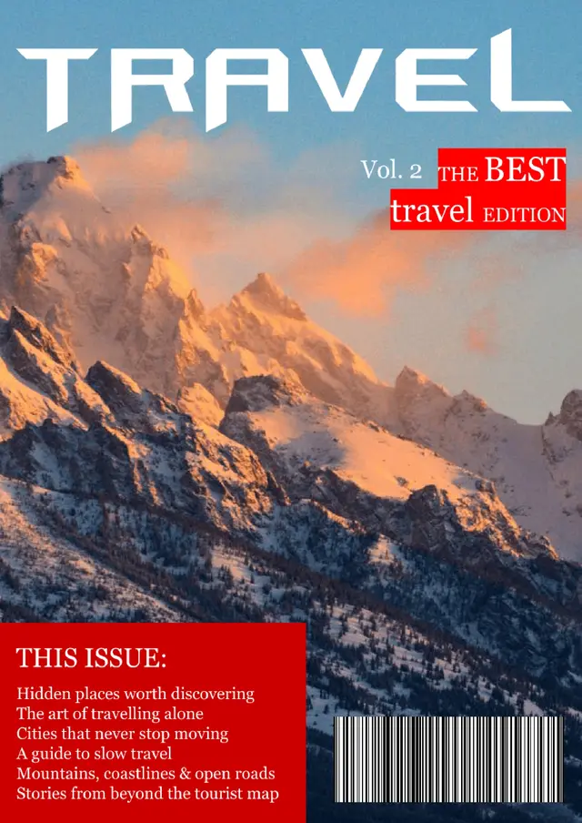 Travel Magazine Template — free Google Docs template