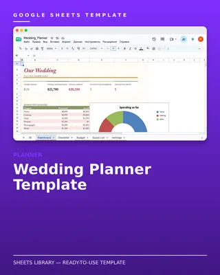 Wedding Planner Template — free Google Sheets template