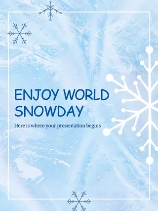 Winter Slideshow Template — free Google Slides template