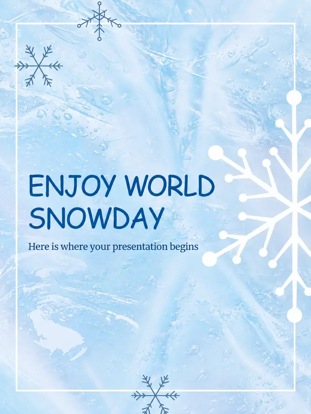 Winter Slideshow Template — free Google Slides template