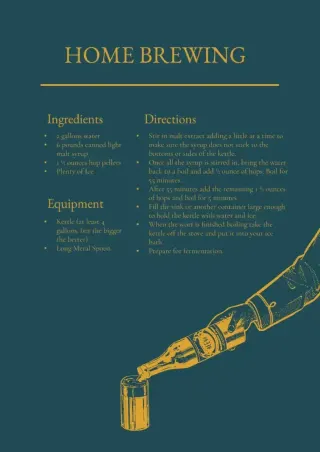 Brewing Recipe Template — free Google Docs template