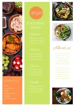 Catering Menu Template — free Google Docs template