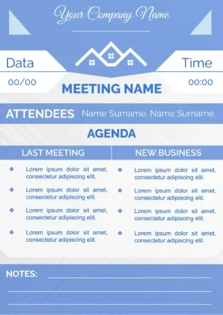 Meeting Note Template #3 — free Google Docs template