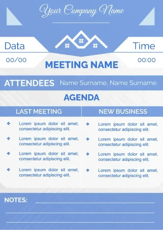Meeting Note Template #3 — free Google Docs template