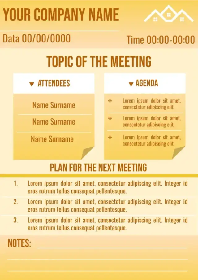 Meeting Note Template #2 — free Google Docs template
