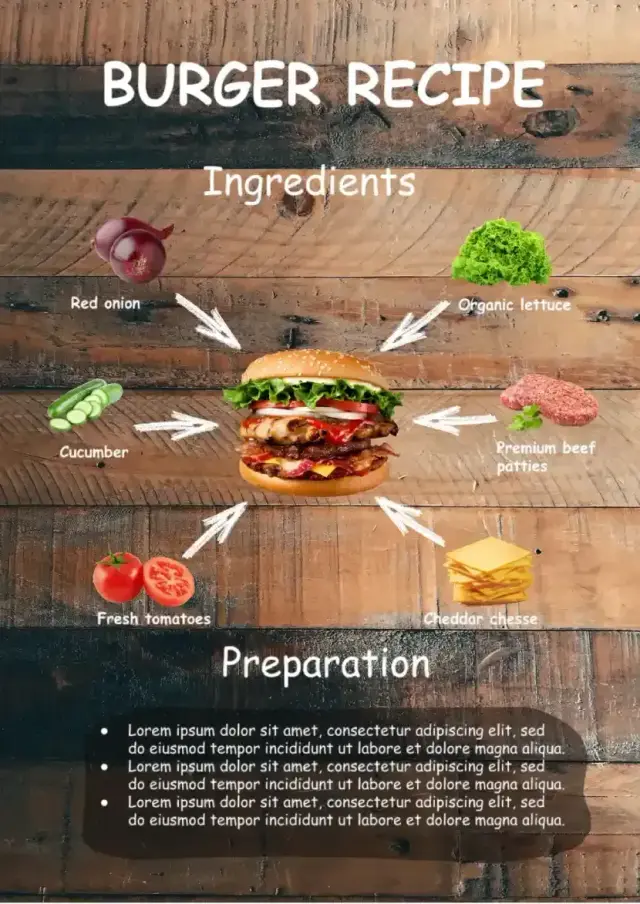 Recipe Burger Template — free Google Docs template