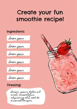 Recipe Fun Template — free Google Docs template