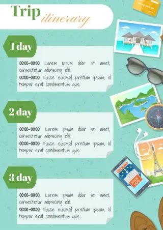Trip Itinerary Template — free Google Docs template