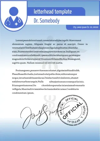 Doctor Letterhead Template — free Google Docs template