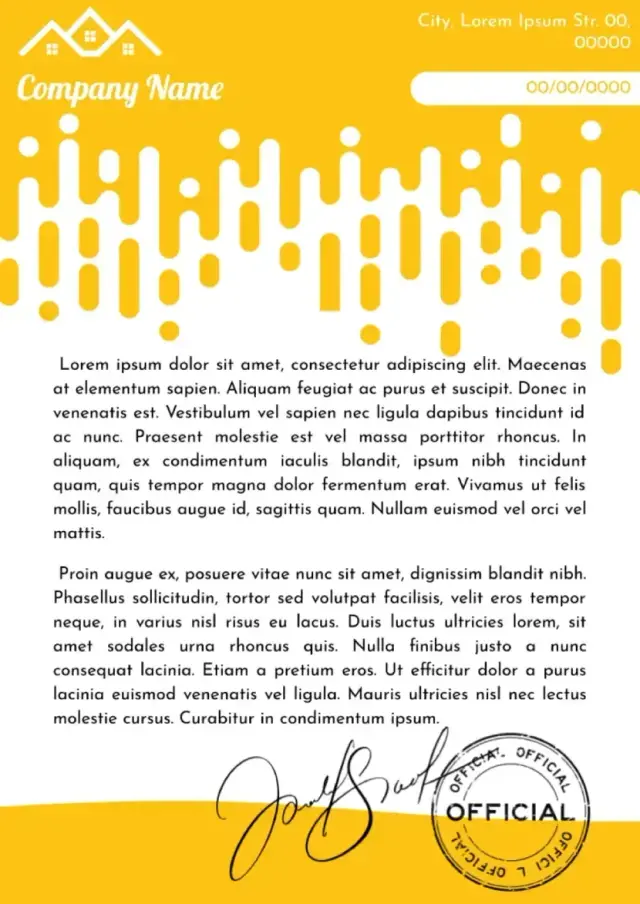 Business Letterhead Template — free Google Docs template