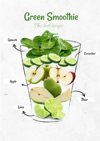 Recipe Green Smoothie (drink) Template — free Google Docs template