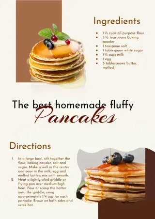 Recipe Homemade Pancakes — free Google Docs template