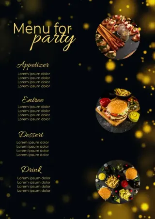 Party Menu Template — free Google Docs template