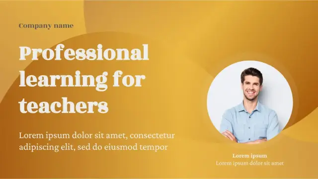 Professional Learning For Teachers Template — free Google Slides template