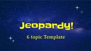 Jeopardy Topic - 6 Template — free Google Slides template