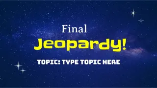 Jeopardy Topic - 6 Template — preview 5