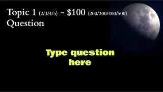 Jeopardy Topic - 5 Template — preview 3