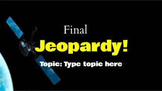 Jeopardy Topic - 5 Template — preview 5