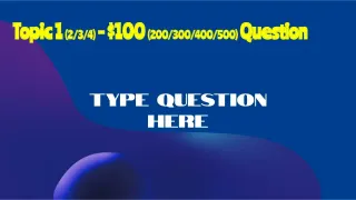 Jeopardy Topic - 4 Template — preview 2